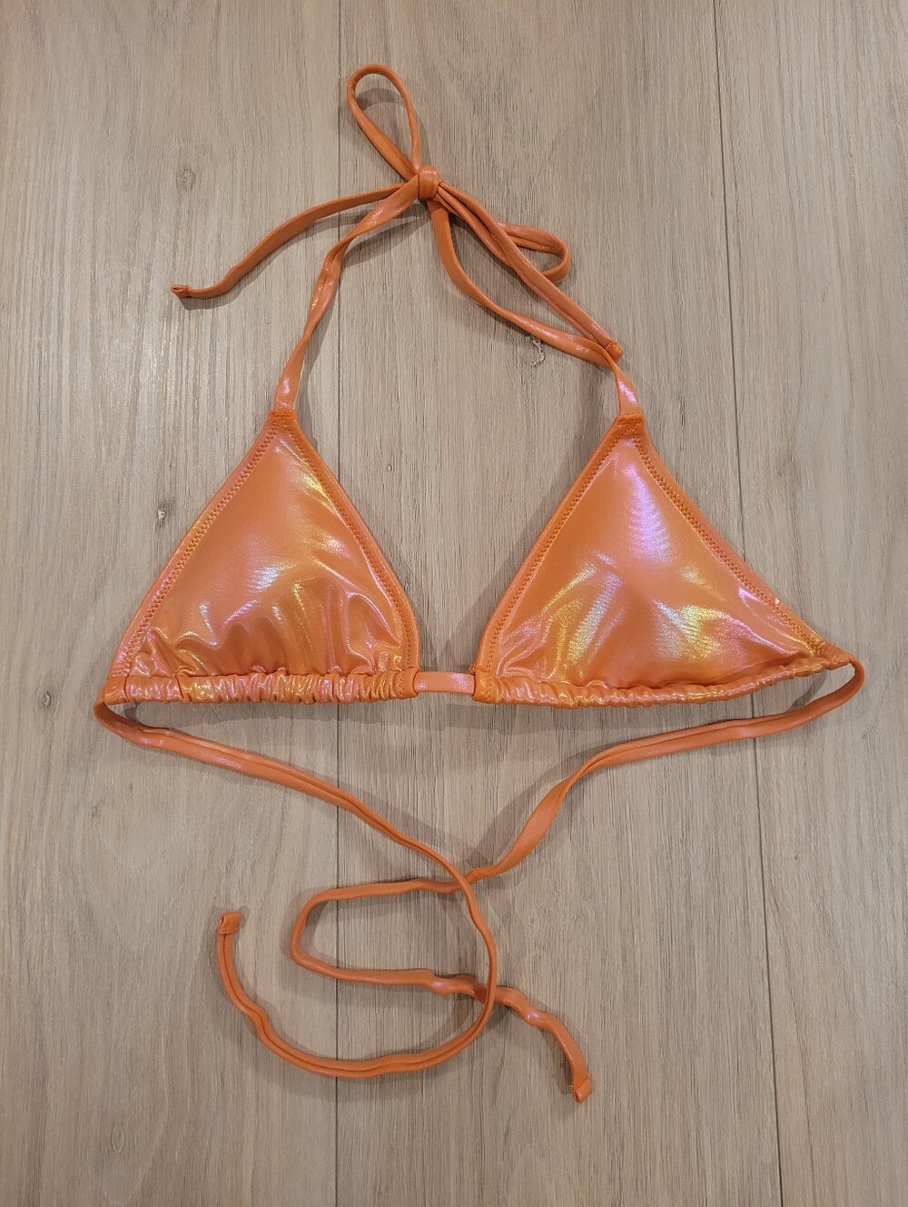 AERIE | Triangle Shine Bikini Swim Top | Sz. S